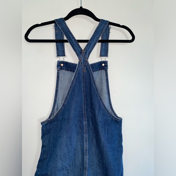 American Eagle Denim Button-Down Overall Dress with Adjustable Straps Size Small - Picture 7 of 7